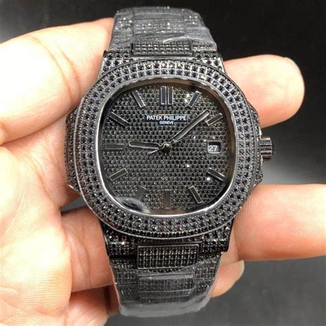 diamond black diamond patek philippe|patek philippe diamond men's watch.